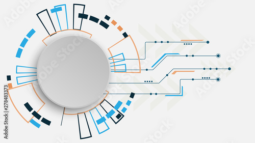 Abstract Digital background.Business growth transformation to digital and Successful financial technology.