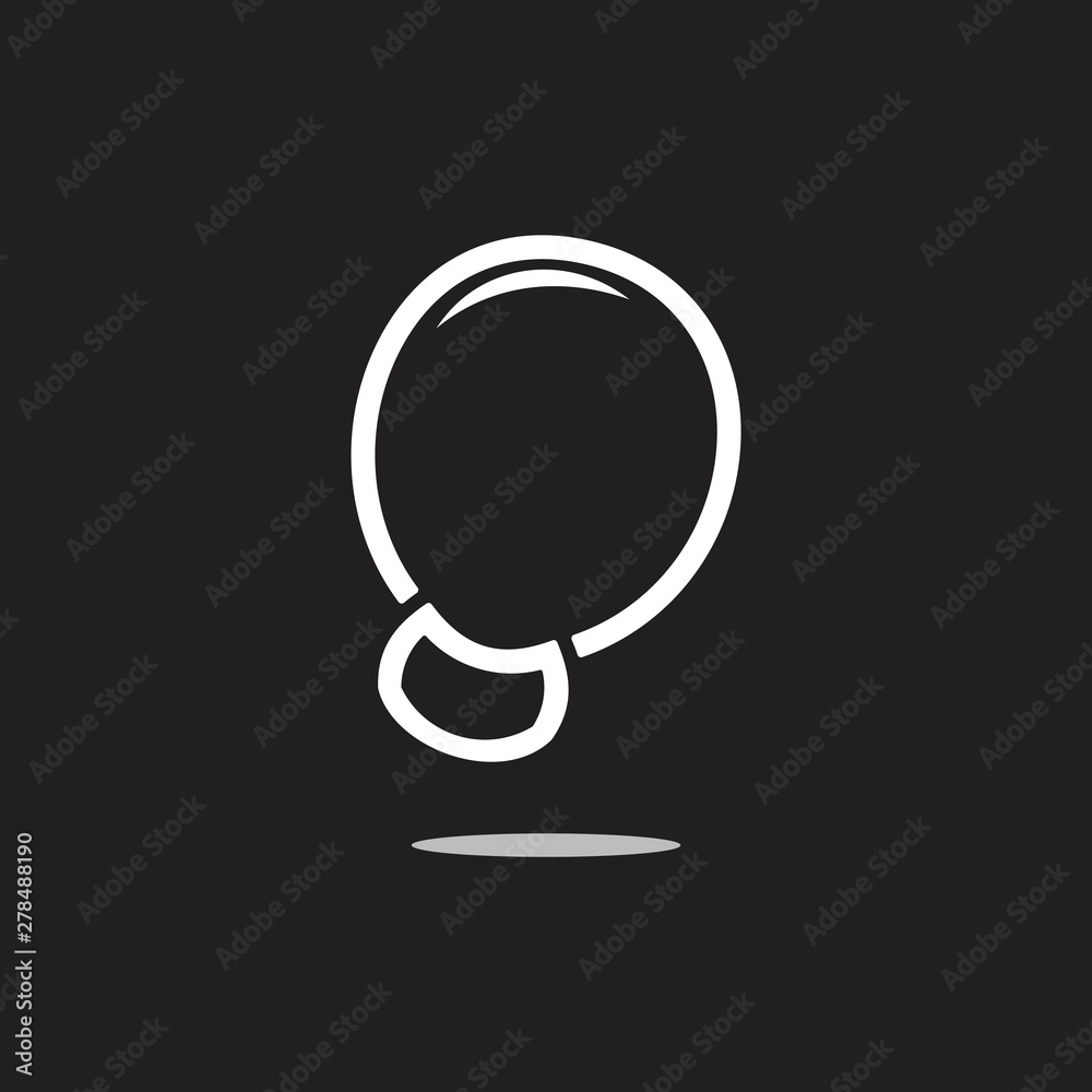 cute air balloon symbol decoration vector cute air balloon symbol decoration vector