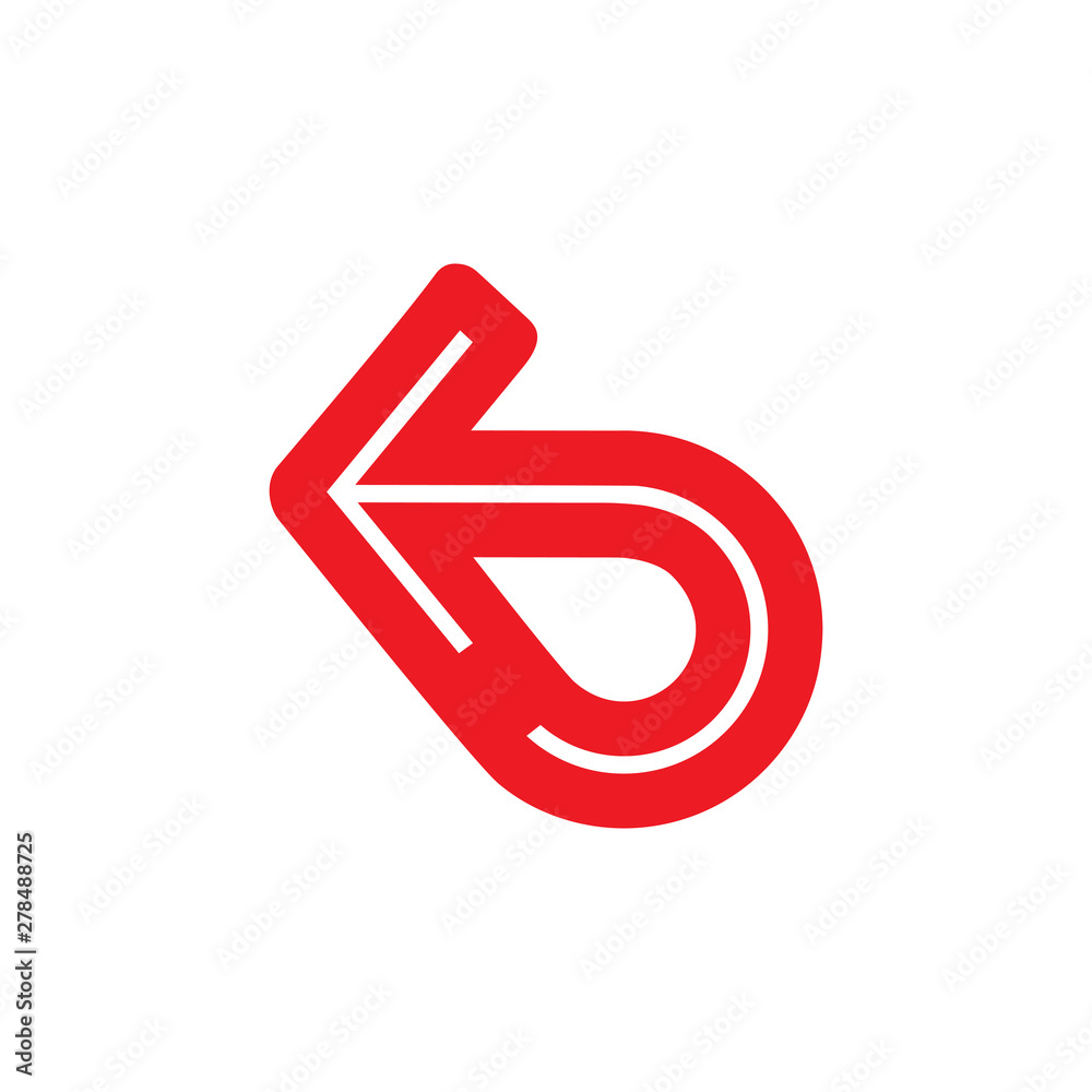 simple geometric rotate motion arrow line logo vector simple geometric rotate motion arrow line logo vector