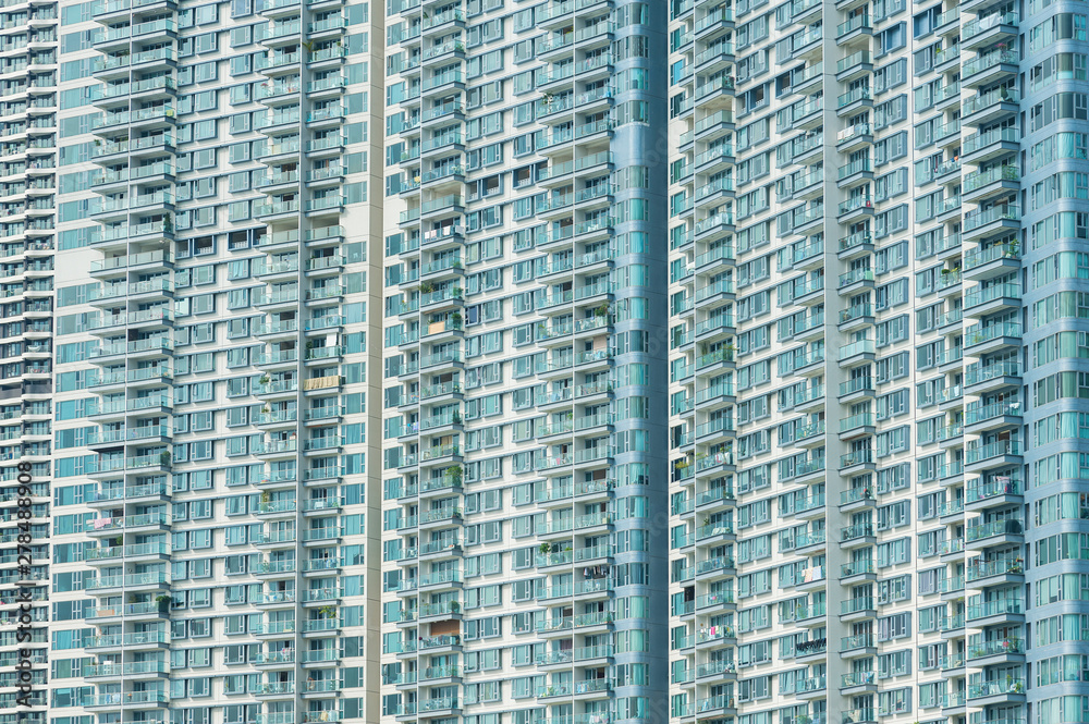 High rise residential building in Hong Kong city High rise residential building in Hong Kong city