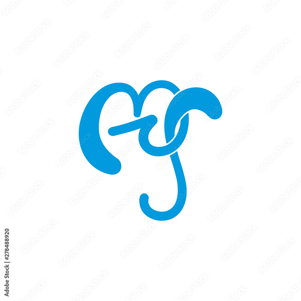 letter mr abstarct blue water logo vector letter mr abstarct blue water logo vector