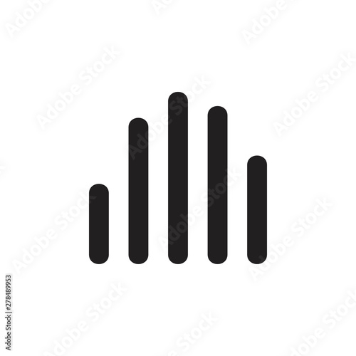 abstract sound waves finger shape logo vector