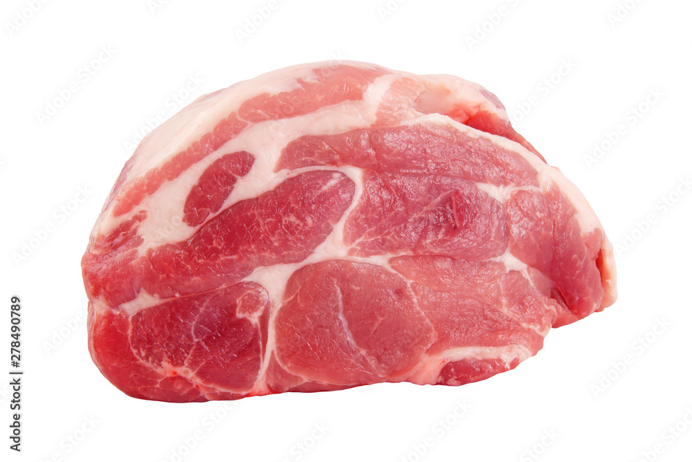 Raw meat isolated on the white background Raw meat isolated on the white background