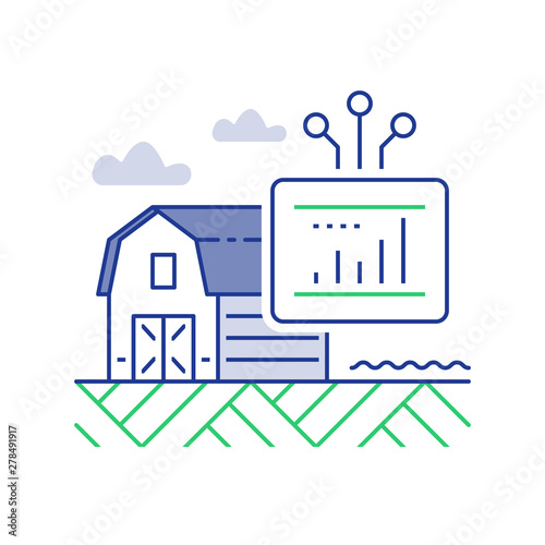 Barn house control, smart farm data report, performance report