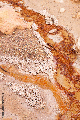 Curious orography with Martian-looking terrain Barranco de la Sal, Albatera, Alicante, Spain photo