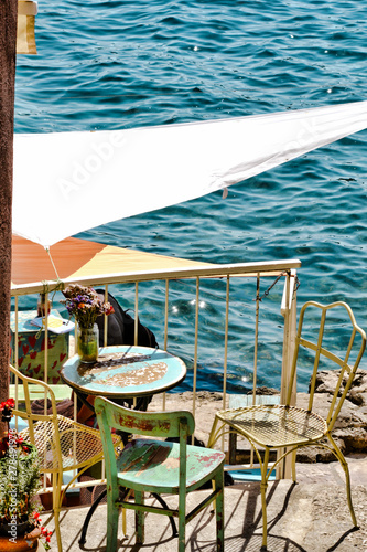 morning breakfast time and summer time (rovinj, Croatia)