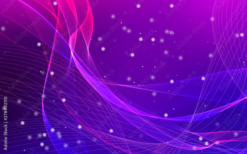 Obraz premium Dark abstract background with a glowing abstract waves