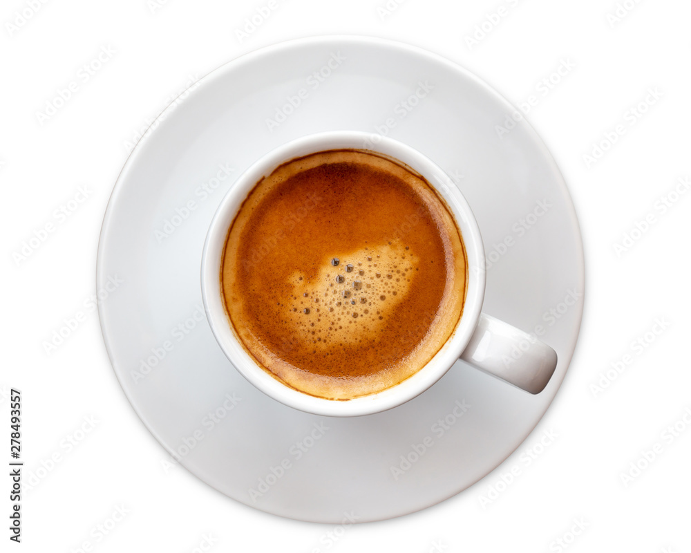 espresso coffee cup isolated on white background. with clipping path. espresso coffee cup isolated on white background. with clipping path.