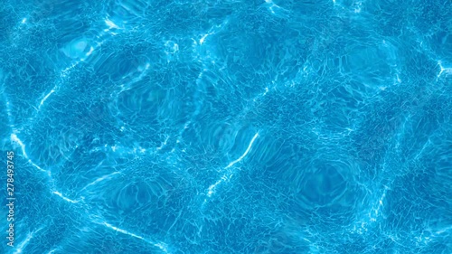 Blue surface water in the pool