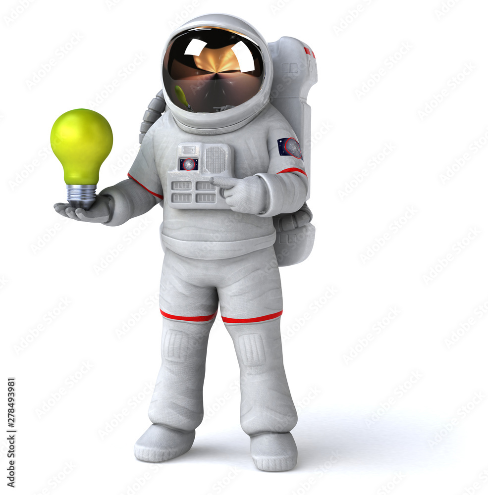 Fun astronaut - 3D Illustration Fun astronaut - 3D Illustration