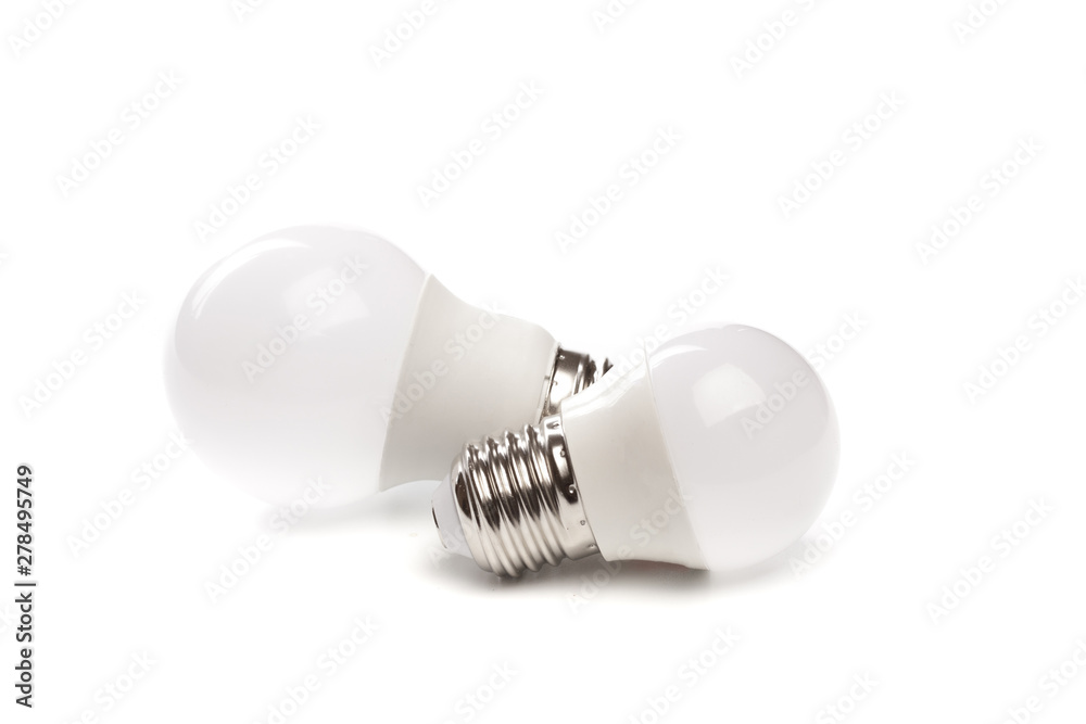 LED light bulb New technology isolated on white background, Energy saving electric lamp is good for environment. - Image .. LED light bulb New technology isolated on white background, Energy saving electric lamp is good for environment. - Image ..