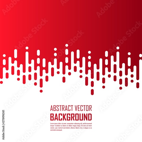 Rounded lines background. Red abstract vector background.