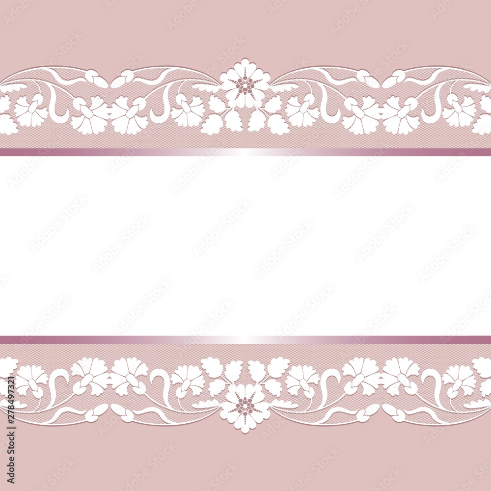 card with lace card with lace