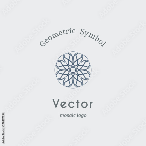Vector Asian Linear Geometric Symbol