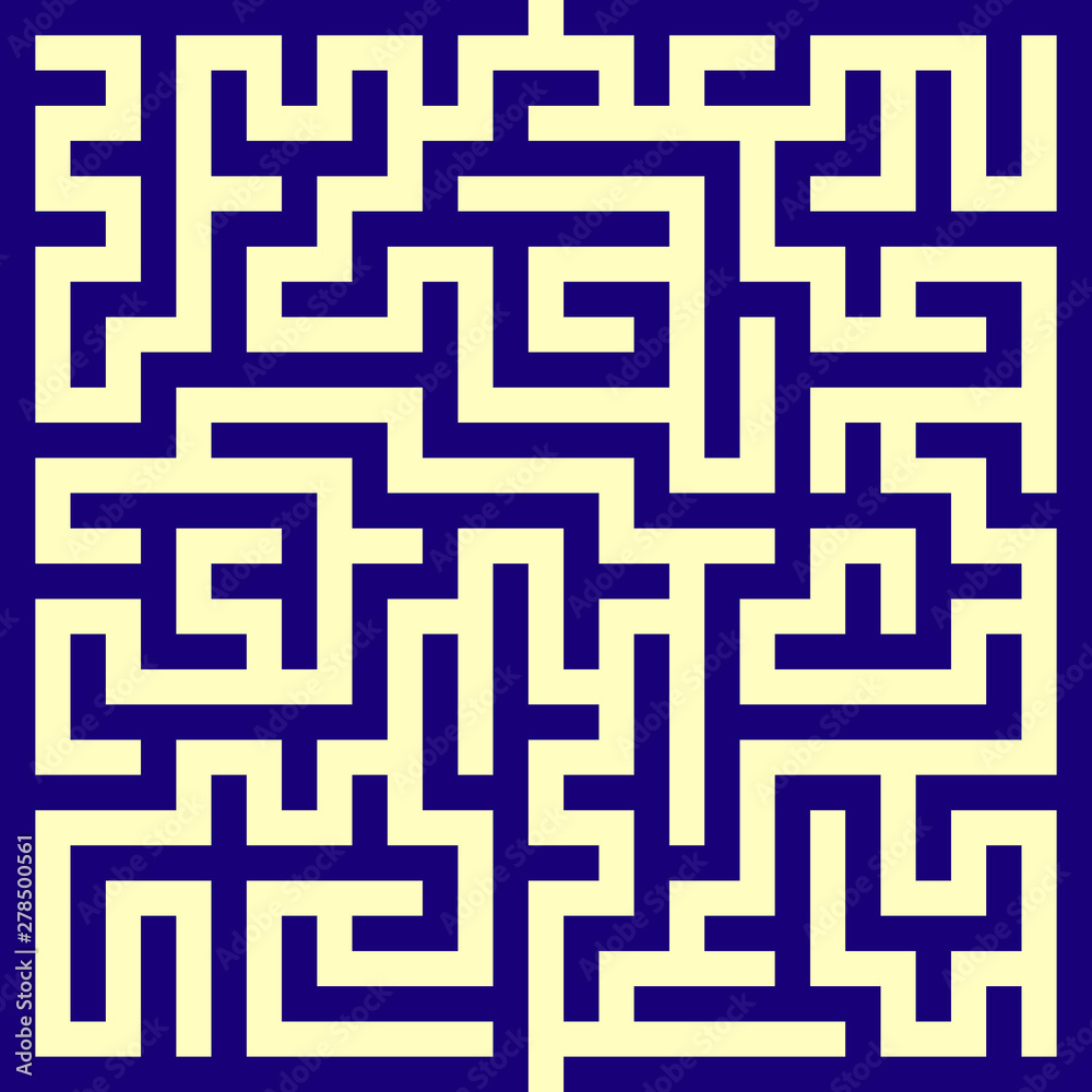 Square maze. Labyrinth. Vector illustration. Square maze. Labyrinth. Vector illustration.