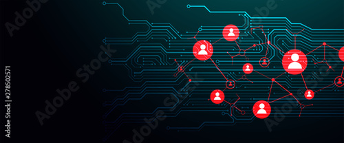 Social media light vector background. Communication concept.