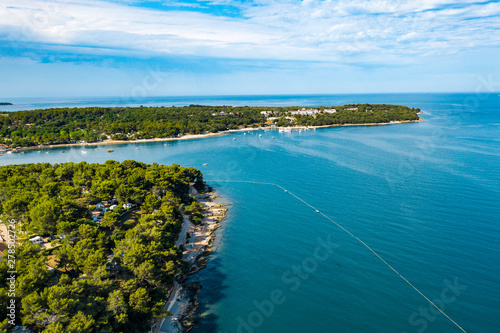 Fototapeta Naklejka Na Ścianę i Meble -  Aerial view of seashore in Croatia