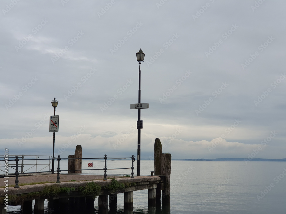 View over Lake Garda from Garda pier