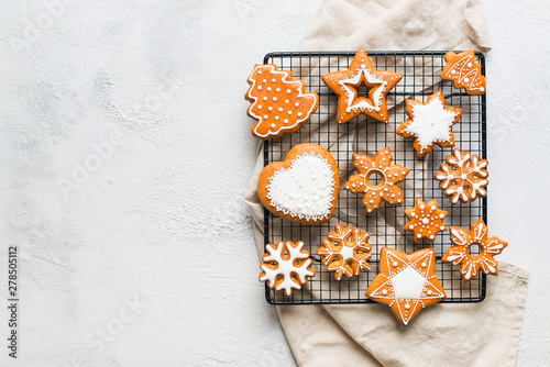 Christmas gingerbread backg...