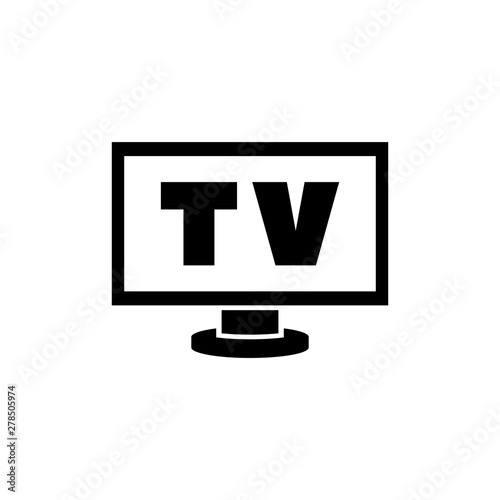 Smart TV, Led Lcd Flat Vector Icon