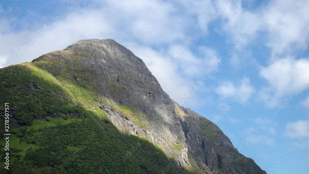 Timelapse of a mountian where clouds are passing by Timelapse of a mountian where clouds are passing by