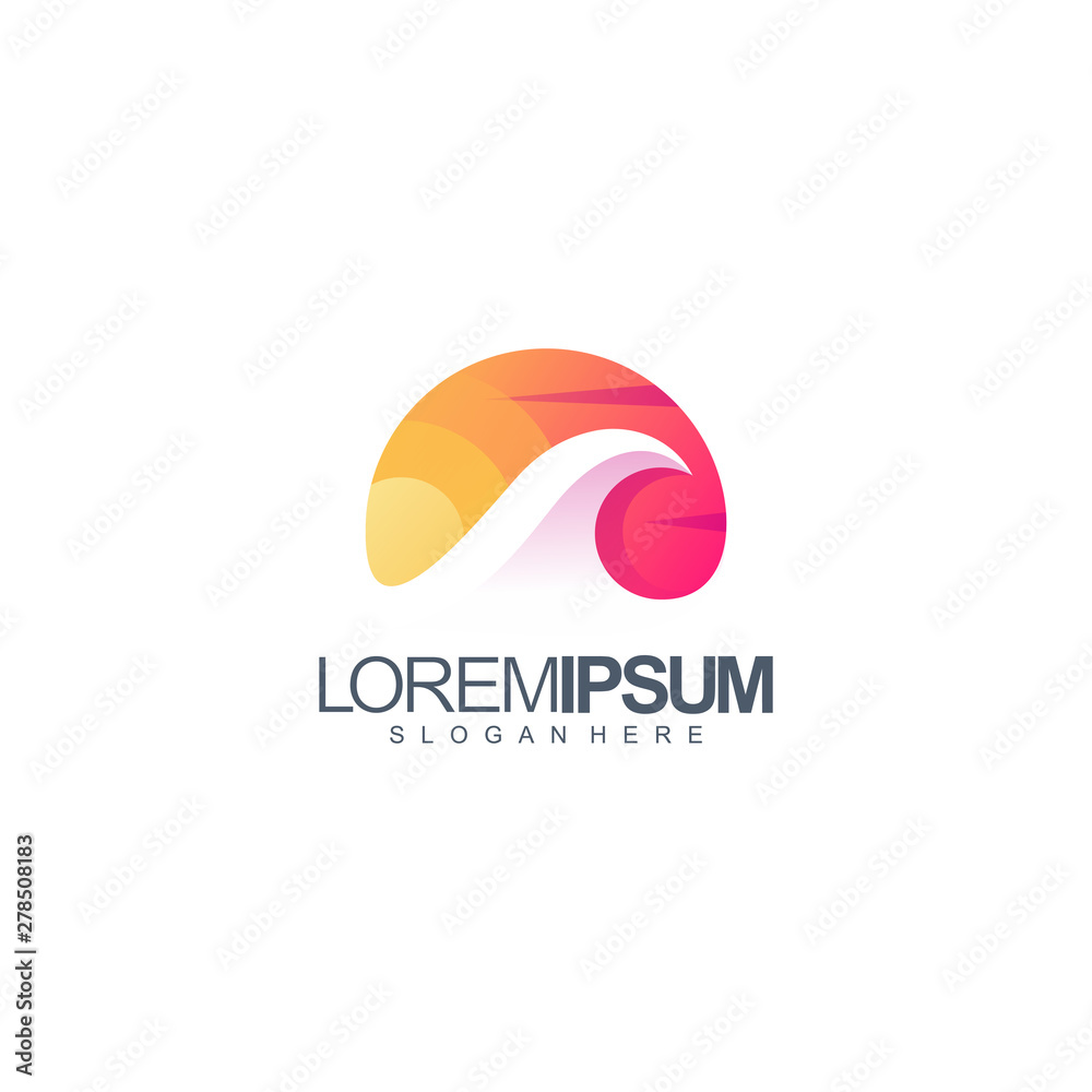 wave logo design vector illustration wave logo design vector illustration