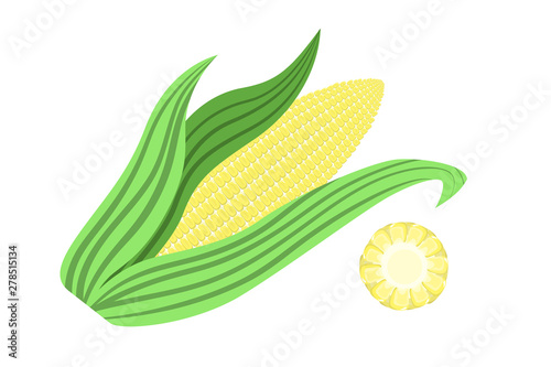 Yellow corn cob