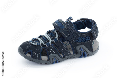 Kids shoes isolated on white background front view