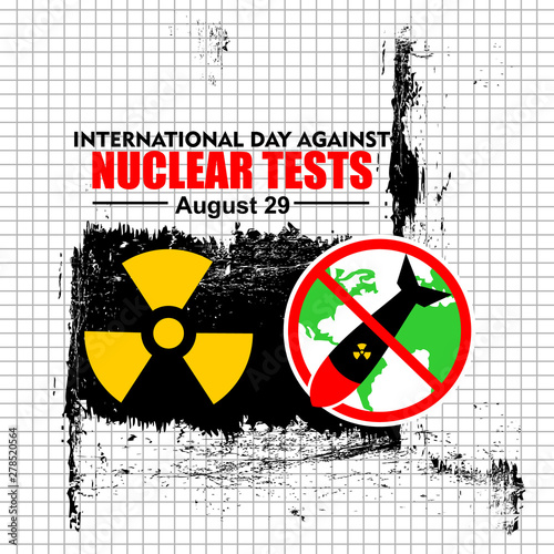 International Day Against Nuclear Test, vector  