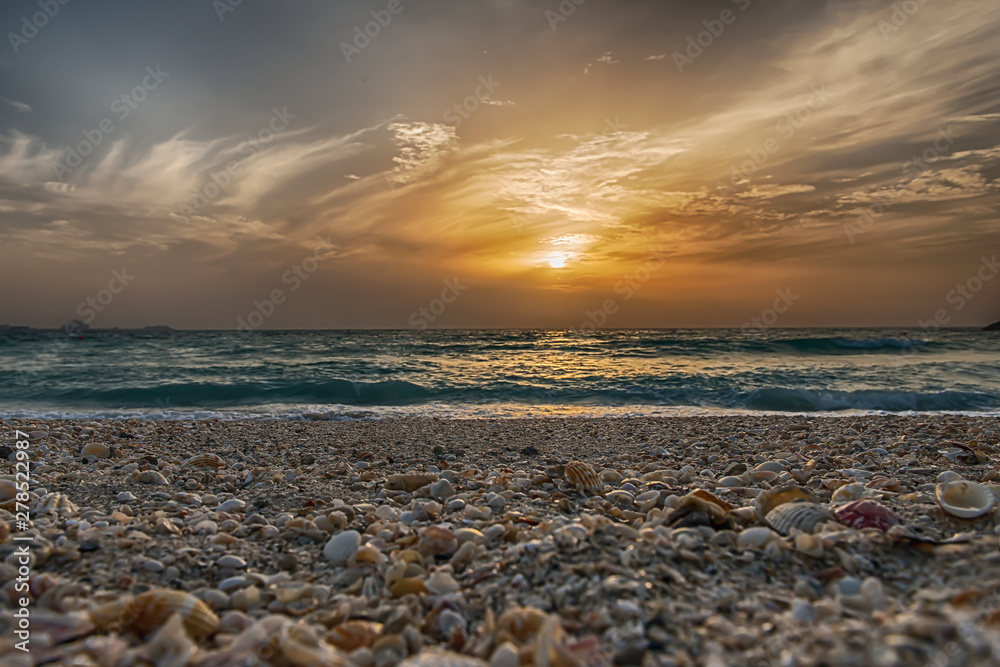 Obraz premium Sunset on the beach