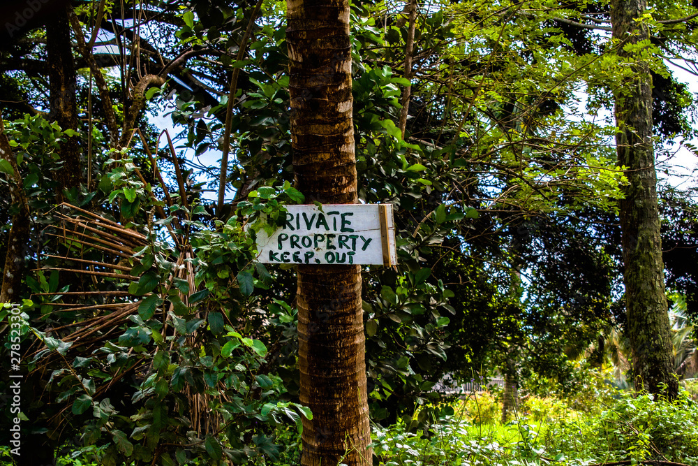 Fototapeta premium Private Property