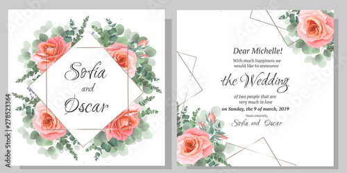 set of floral cards