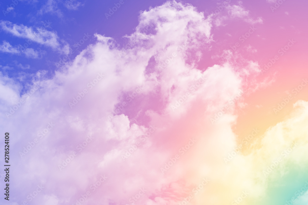 cloud background with a pastel colour