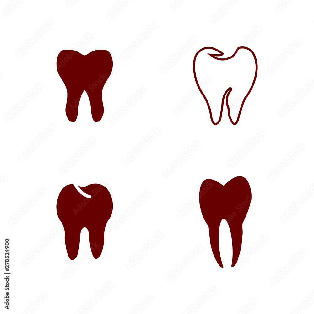 Tooth icon. Vector illustration. Organ icon Tooth icon. Vector illustration. Organ icon