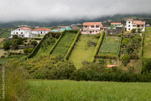 House among the fields, Sao Miguel, Azores