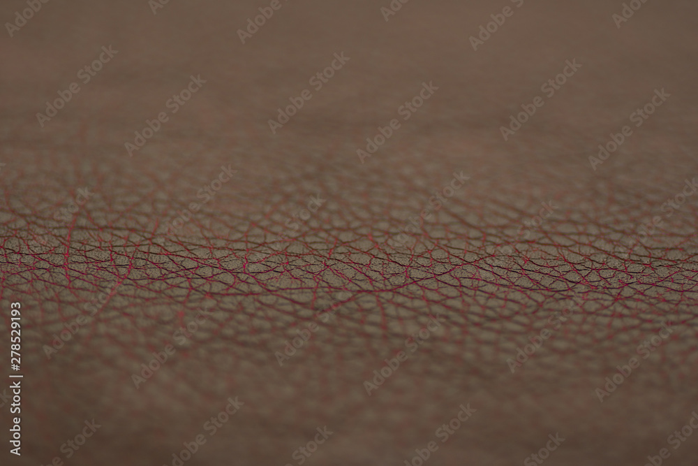 Grunge old brown leather texture background, macro, selective focus. Grunge old brown leather texture background, macro, selective focus.
