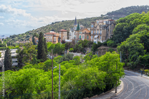 Tibidabo avenue in Barcelona, Catalonia, Spain.