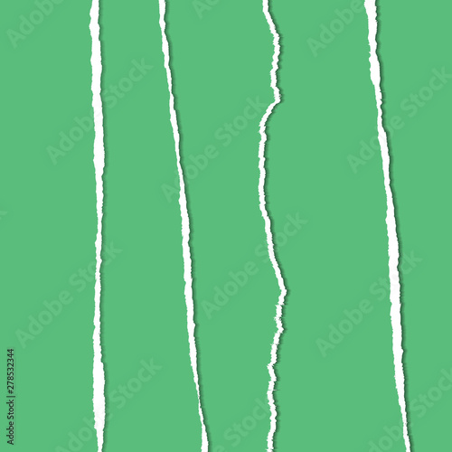 Green Ripped or Torn Vector Paper Background