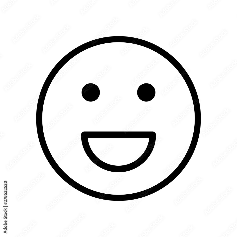 Emotion smile icon. Thin line icon for website design and development, app development. Emotion smile icon. Thin line icon for website design and development, app development.