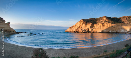 landscape with sunrise on the beach