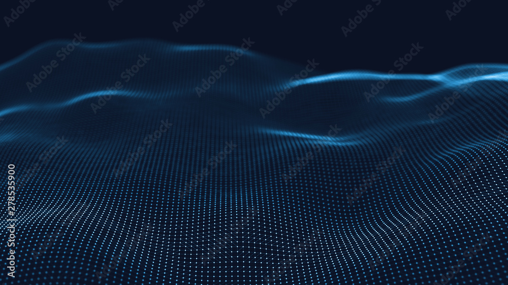 3d abstract digital technology background. Futuristic sci-fi user interface concept with gradient dots and lines. Big data, artificial intelligence, music hud. Blockchain and cryptocurrency 3d abstract digital technology background. Futuristic sci-fi user interface concept with gradient dots and lines. Big data, artificial intelligence, music hud. Blockchain and cryptocurrency