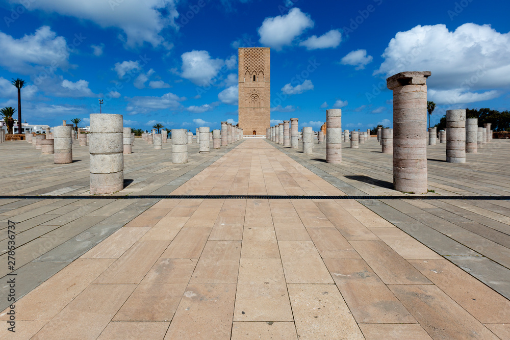 Hassan Tower or Tour Hassan is the minaret of an incomplete mosque in Rabat, Morocco.