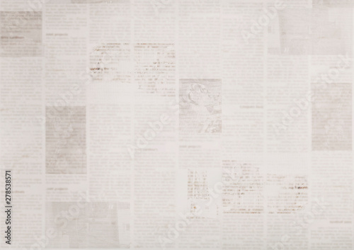 Vintage old grunge newspaper paper texture background