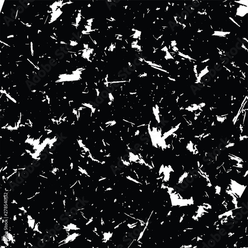 Black and white grungy recycled speckled elements natural terrazzo camouflage textured surface seamless repeat vector pattern. Grunge, cement, concrete.  Gravel.