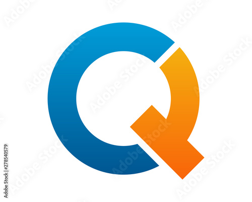 Q OT letter logo template