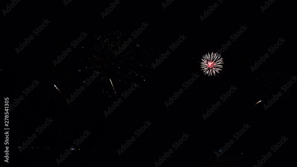 Beautiful fireworks or fireworks at night are beautiful. Beautiful fireworks or fireworks at night are beautiful.