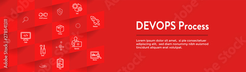 DevOps Icon Set - Dev Ops Web Header Banner