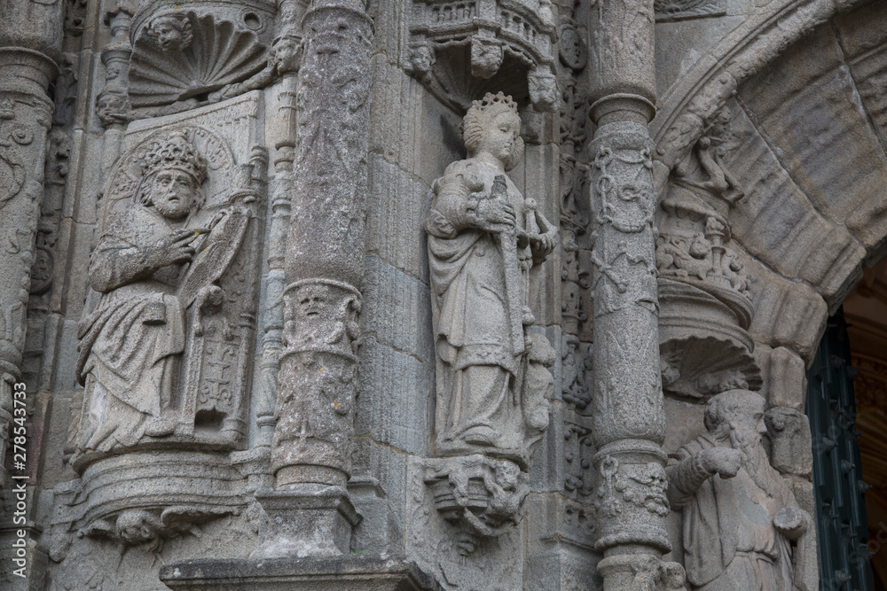 Entrance at Cathedral, Pontevedra