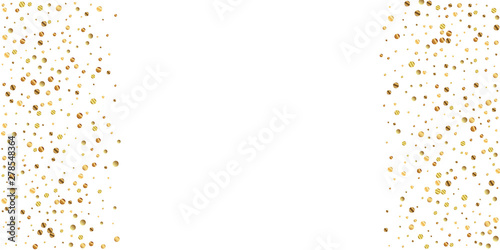 Sparse gold confetti luxury sparkling confetti. Sc