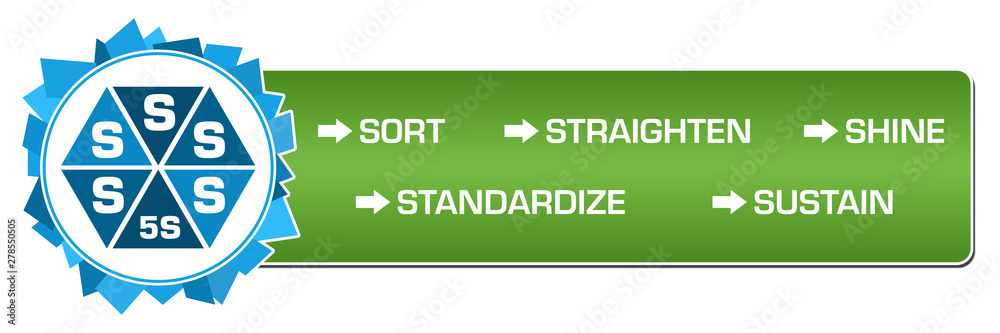 Five S Blue Green Random Shapes Circle Bar Five S Blue Green Random Shapes Circle Bar